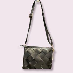Black quilted bag